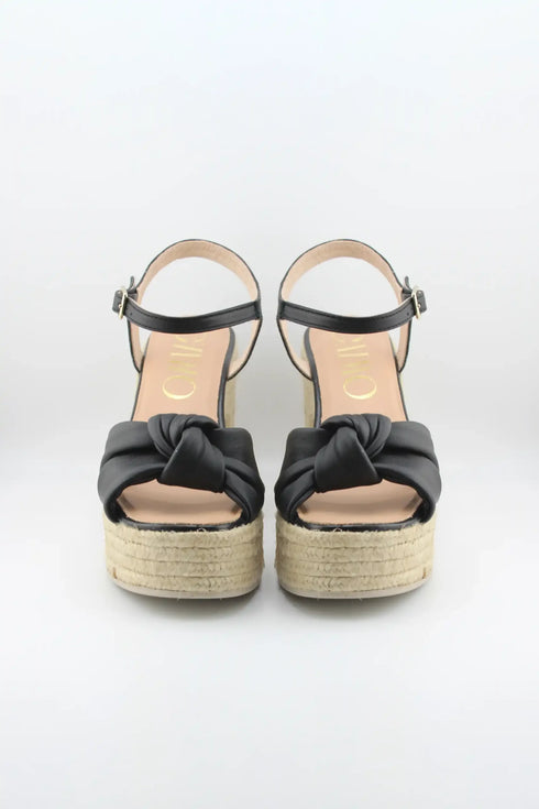 Gaimo Knotted Espadrille Platform Sandal